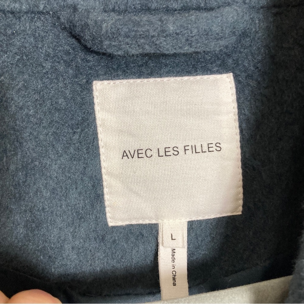 Avec Les Filles Shawl Collar Coat in Steel - Picture 13 of 14